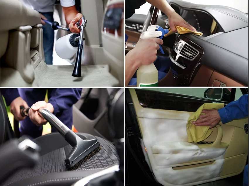 how to sanitize the car