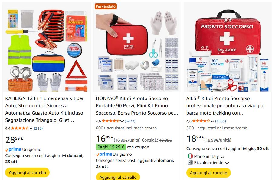 migliori kit emergenza da tenere in auto